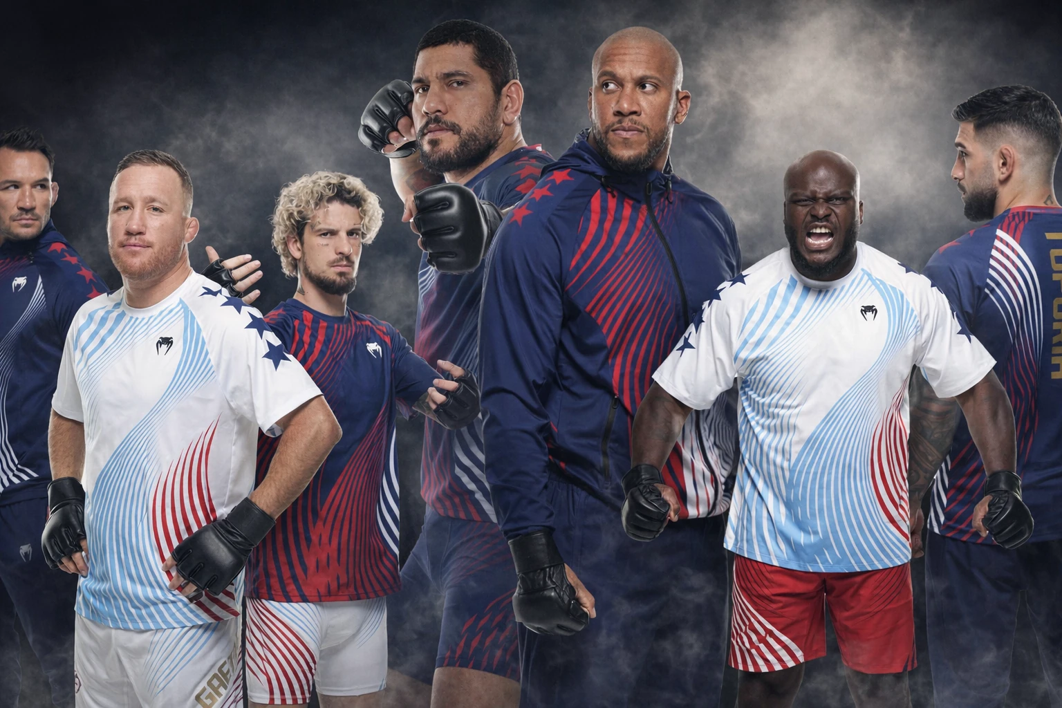 UFC Freedom 250 Fighters Debut Red-White-Blue Venum Uniforms at White House