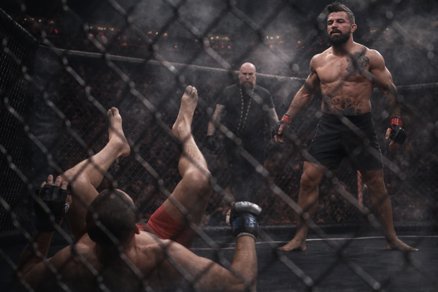 Mike Perry Stops Nate Diaz by TKO Due to Cuts at MVP MMA 1