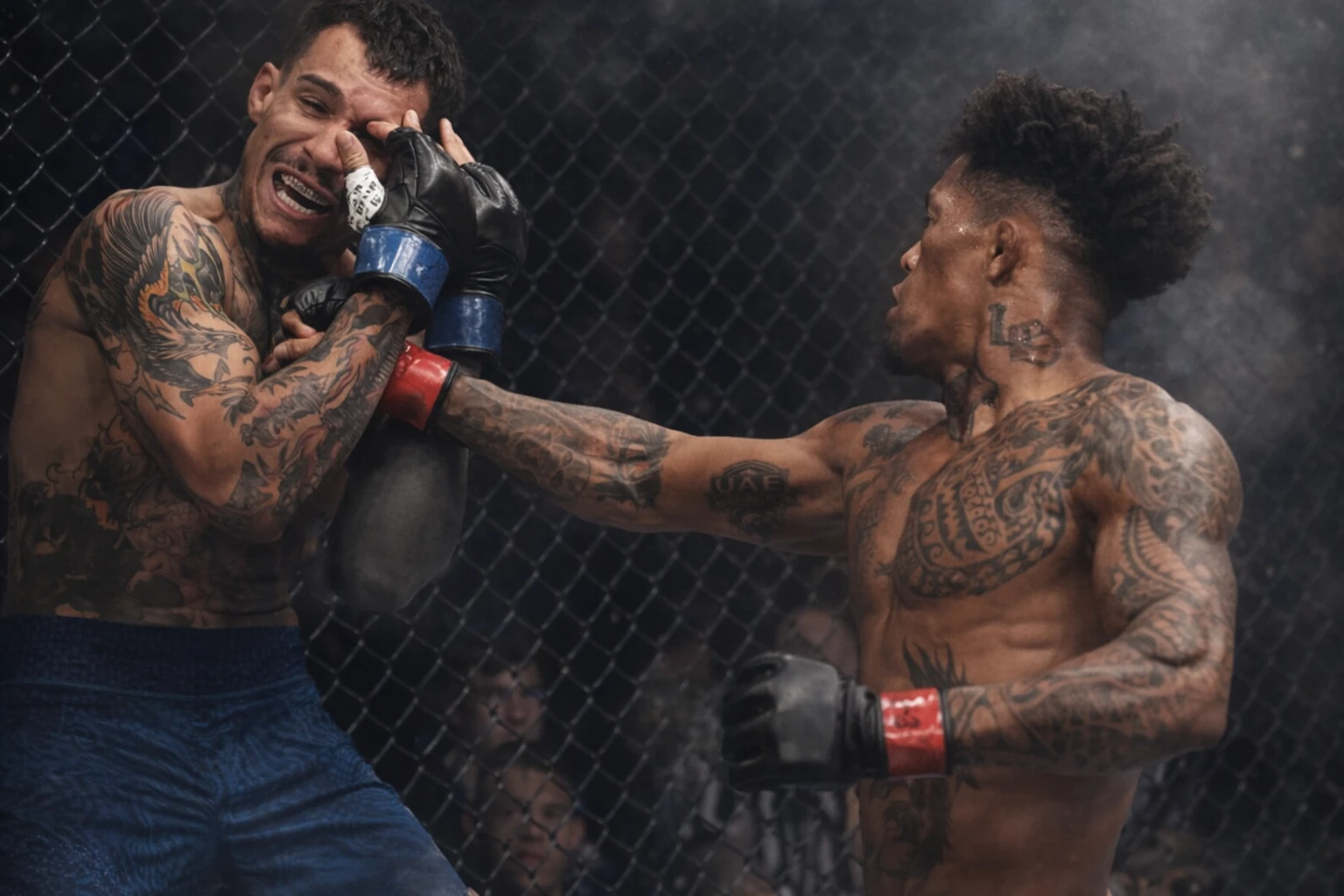Vinicius Oliveira Scores Controversial Elbow Knockout of Andre Fili