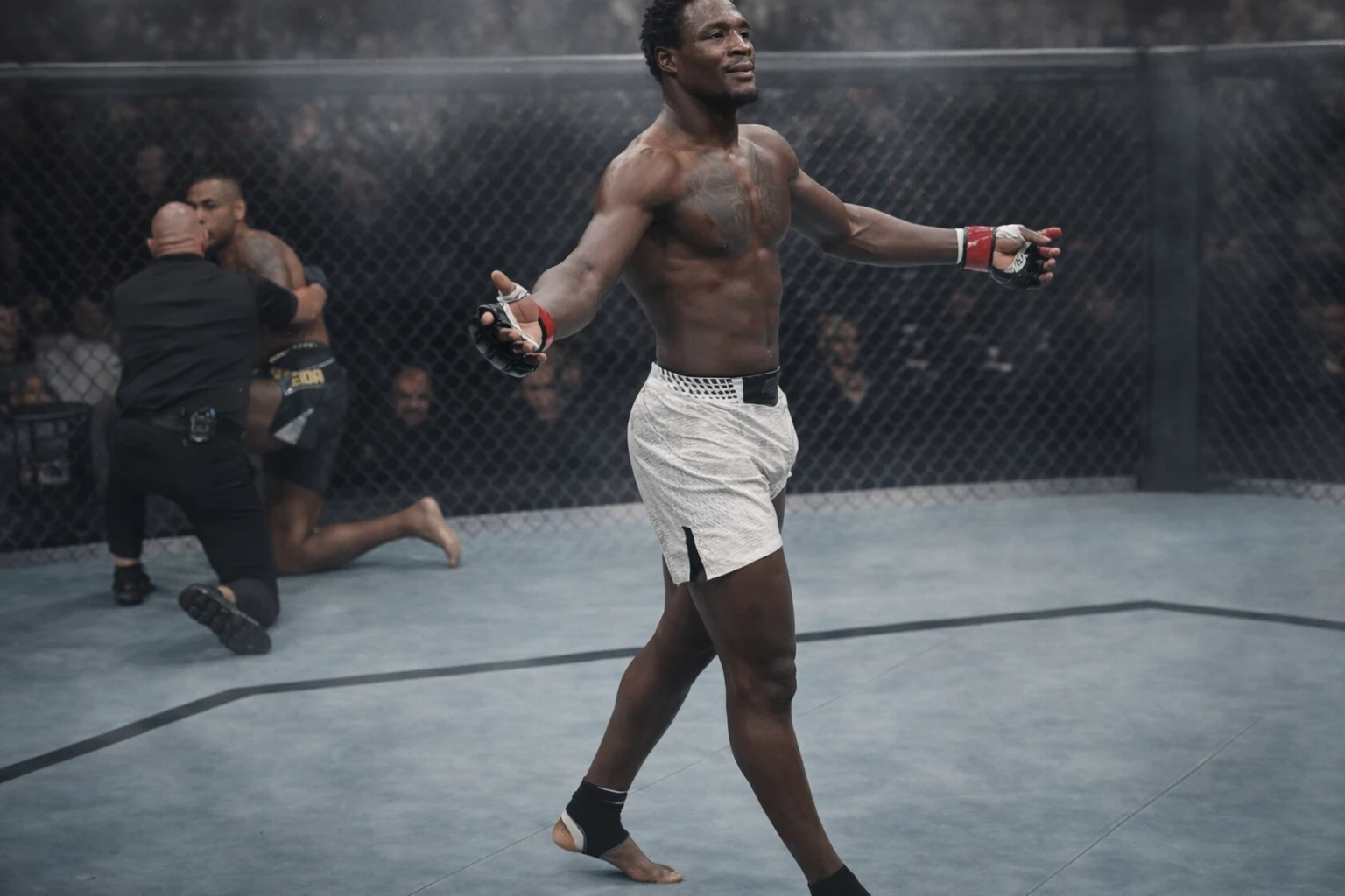 Damian Pinas Shocks Cesar Almeida With First-Round KO at UFC 329