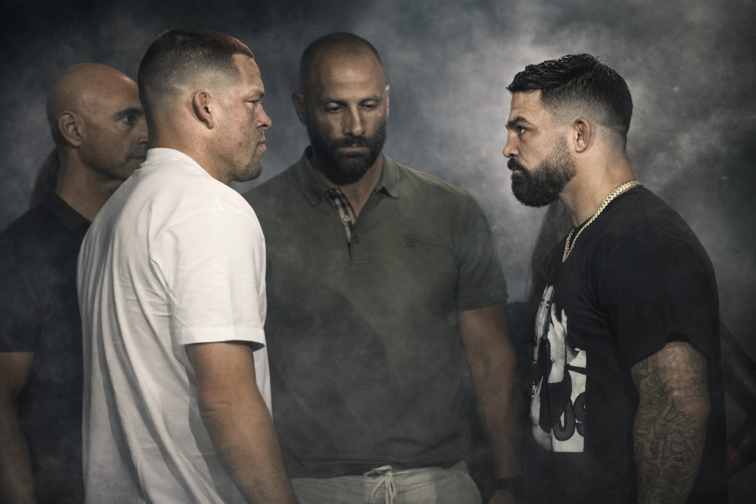 Nate Diaz, Mike Perry Face Off in New York Ahead of Netflix Bout