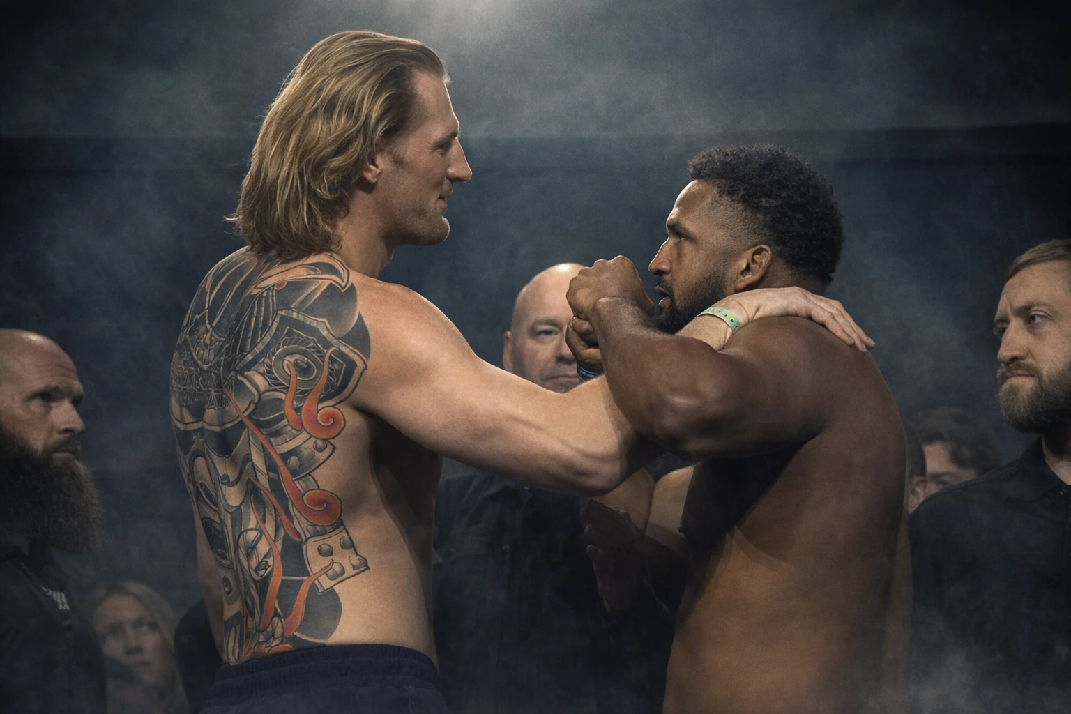 Ceremonial Weigh-Ins Wrap for UFC 328 in Newark, Card Set