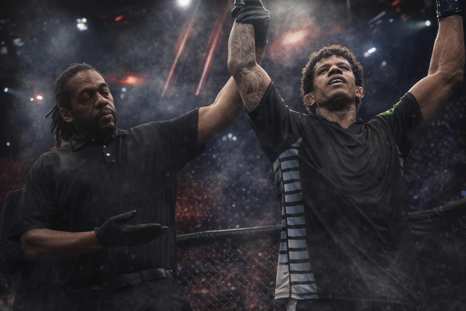 Herb Dean Stands Firm on Adriano Moraes Technical Submission Call
