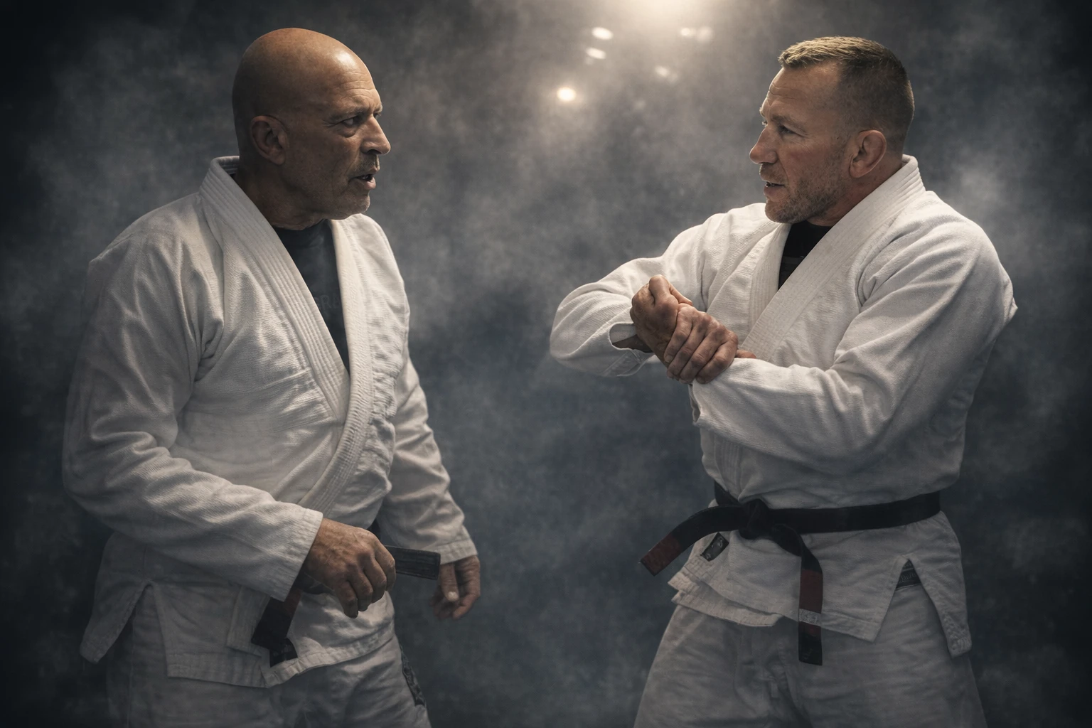 UFC Legends Georges St-Pierre and Royce Gracie Reunite on GSP Podcast