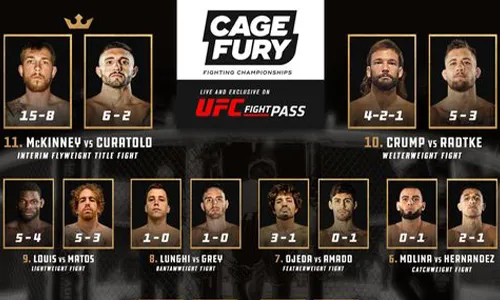 Cage Fury FC 110 Live Results