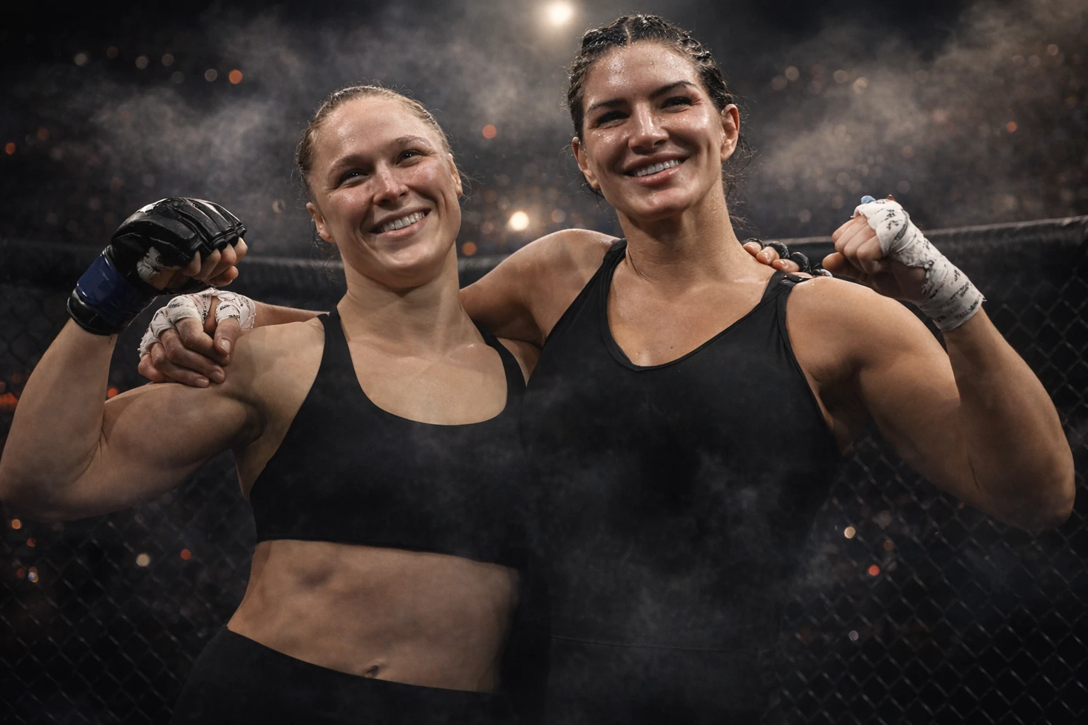 Ronda Rousey Submits Gina Carano in 17 Seconds at MVP MMA 1