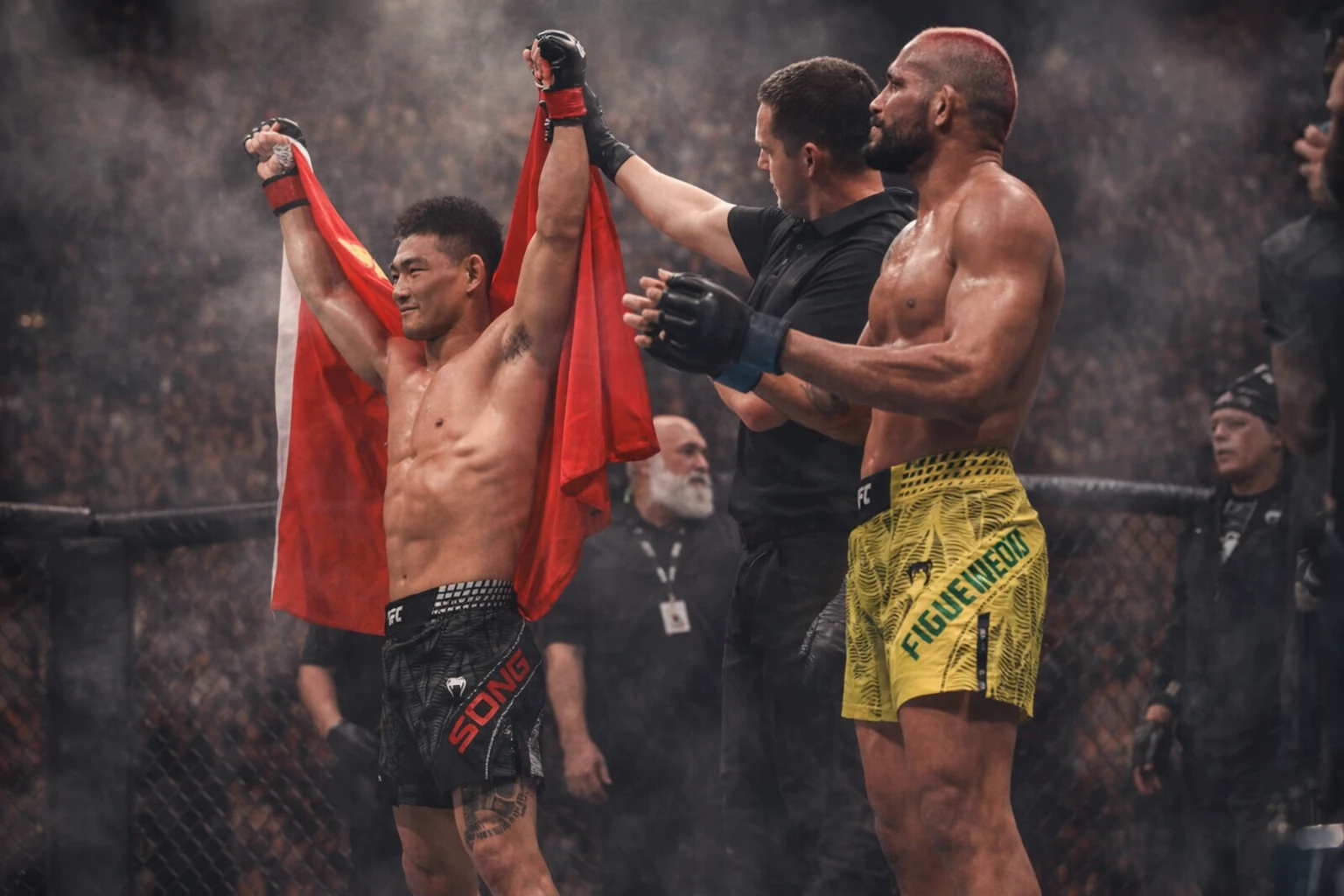 Song Yadong Submits Deiveson Figueiredo in UFC Macau Main Event