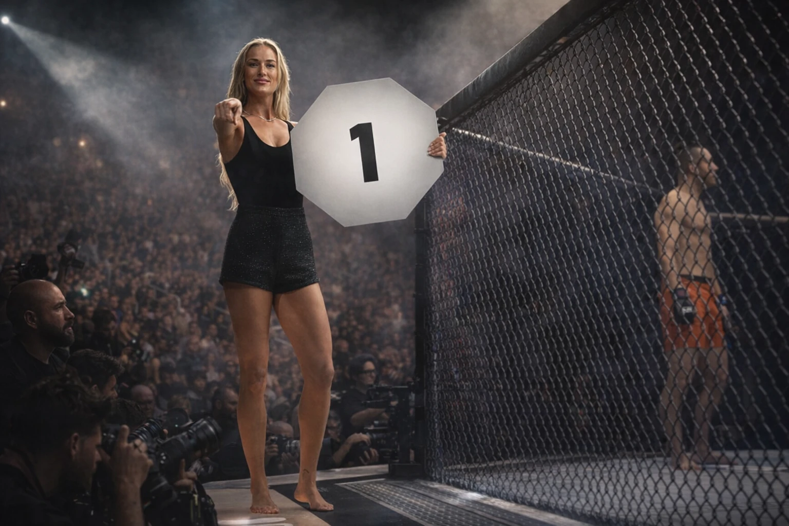 WNBA’s Sophie Cunningham Makes Surprise Turn as UFC 329 Octagon Girl