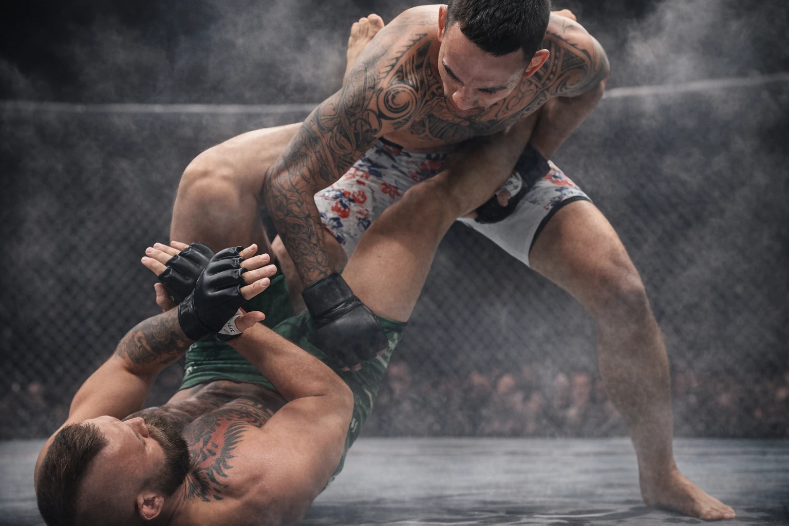 Max Holloway Reacts After Conor McGregor Injures Leg at UFC 329