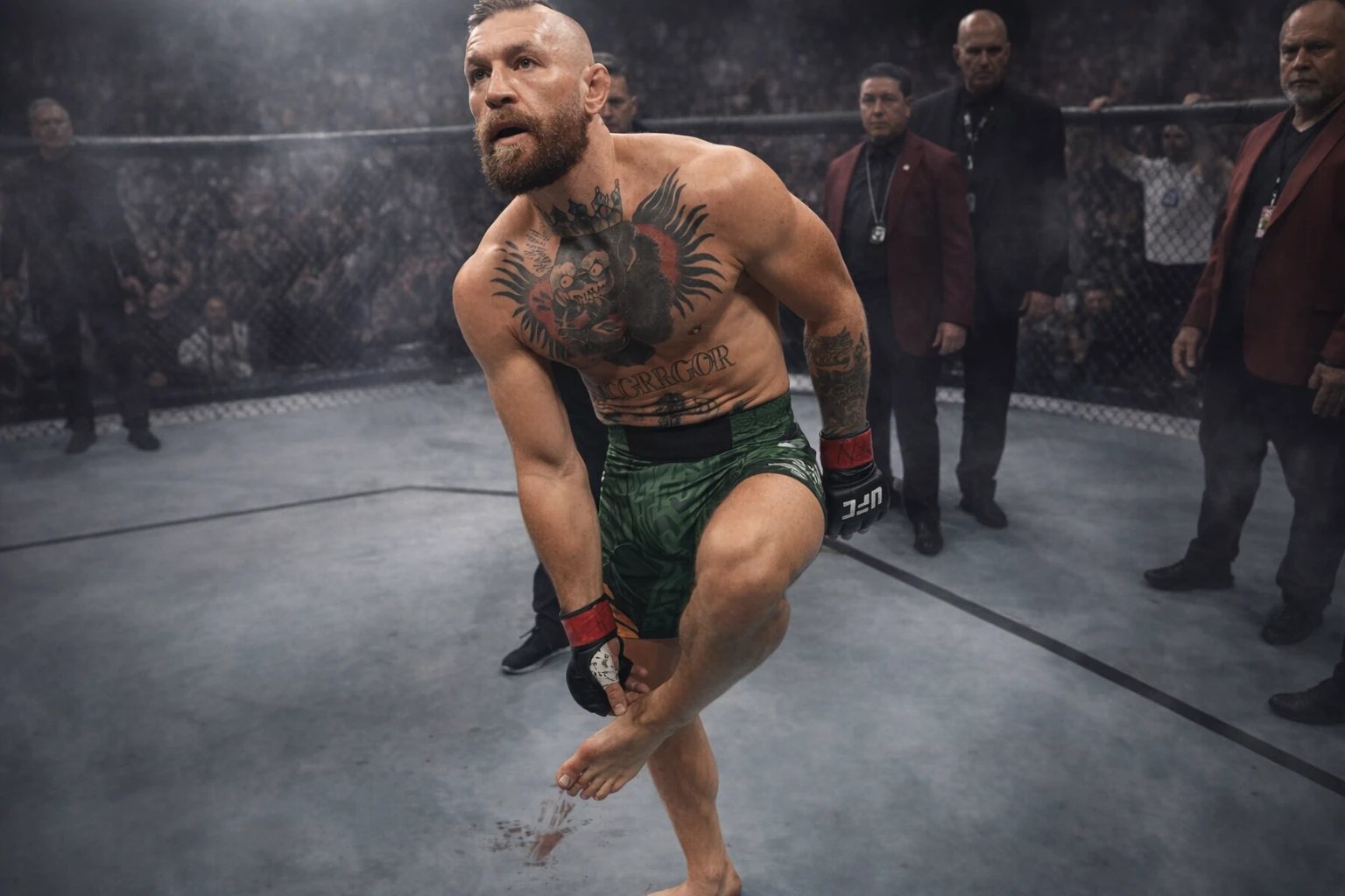 Conor McGregor Suffers ACL Tear, Fight With Holloway Halted Early at UFC 329
